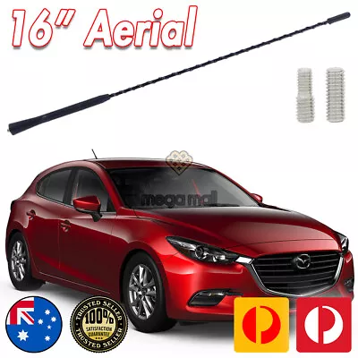 Antenna / Aerial Stubby For Mazda 2 3 6 Bt50 Sp23 Sp25 Mx5 Cx3 Cx5  Whip 16 Inch • $29.99