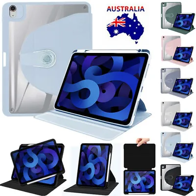 $10.99 • Buy Rotating Stand Case Smart Cover For IPad 9/8/7/6/5th Gen Mini Air 5 Pro 11 12.9