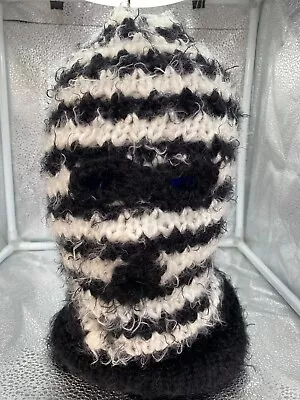 Balaclava Ski Mask Black White Stripe 3 Hole Beanie • $20