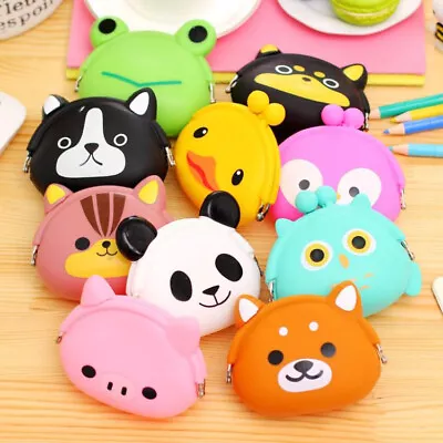 £3.49 • Buy Cute Owl Cat Dog Bear Duck Penguin Animals Shaped Coin Purse Kids Change Wallet