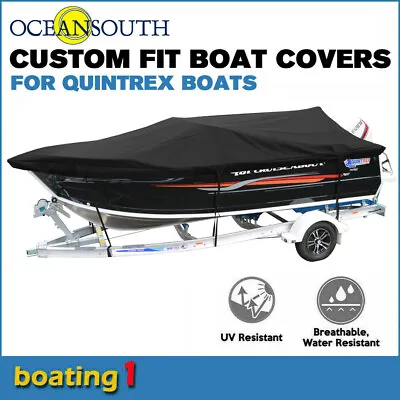 Oceansouth Custom Fit Boat Cover For Quintrex 510 Cruiseabout Bowrider Boat • $405