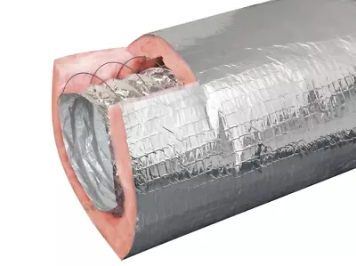 10-in X 25-Ft Insulated Flexible Round Flex Duct Tube R8 Heating/AC Vent Venting • $112