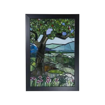 Dale Tiffany View Mt Mansfield Art Glass Wall Panel - M0004M • $89.99