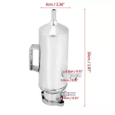 350ml Car Overflow Catch Tank Cooler Coolant Aluminum Reservoir Kit Universal • $34.98