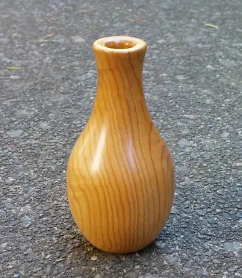 Small Pacific Yew Vase! Beautiful Colors & Grain ~Dovecote Woodworking~ (699)  • $25