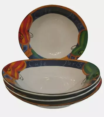 1994 Vintage Set Of 4 Misono Cafe Paris Soup Bowl 4914 • $21.99