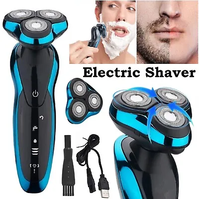 4D 3 Head Cordless Electric Shaver Razor Beard Trimmer Men's USB Charging • $32.99