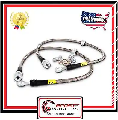 StopTech Stainless Steel Braided Brake Lines Fits Honda Civic 96-00 • $73.59