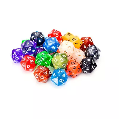 Easy Roller Dice Assorted Pack - D20 (25) New • $13.49