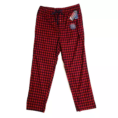 Nautica Mens Large Sleep Pant Nautica Red Plaid Sustainably Crafted • $5.49