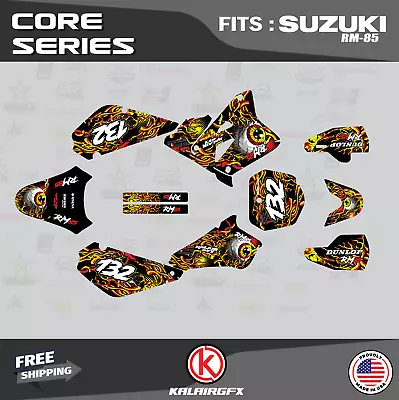 Graphics Kit For Suzuki RM85 (2001-2023) RM 85 Core - RED • $54.99