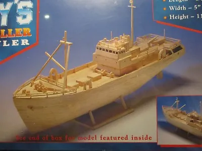Hobby's MM21 Matchmodeller - Fishing Trawler Matchstick Model Boat Kit -T48 Post • £26.99