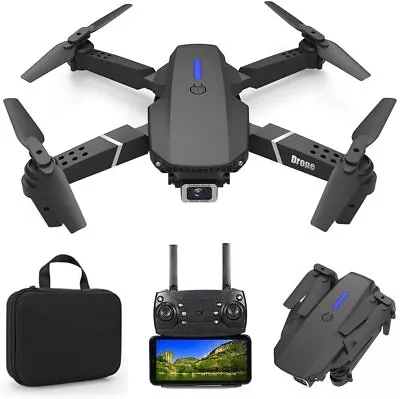 Foldable Mini Drone With 4K HD Camera Dual Lens 2.4G WiFi FPV RC Quadcopter • $59.99