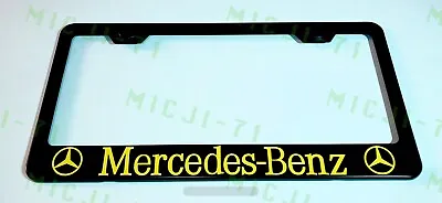 Mercedes Benz With Logo Stainless Steel License Plate Frame Holder Rust Free • $10