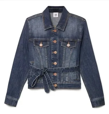 Cabi Dylan 5662 Med Wash Belted Button Front Denim Jacket Extra Large New W Tags • $56.95