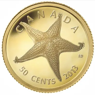2013 50c Sea Creatures: Starfish  Pure Gold Coin • $139.99