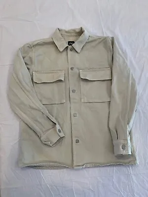 Zara Tan (beige) Denim Shirt Jacket Size M EUC • $24.99