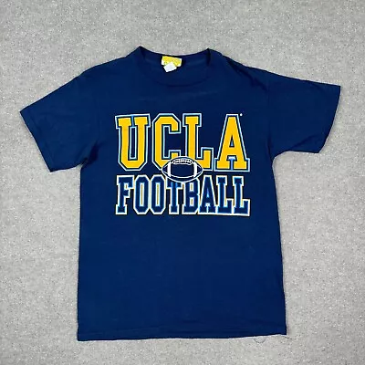 Vintage UCLA Bruins T Shirt Mens Size M Blue NCAA Football Short Sleeve Adults • $16.99