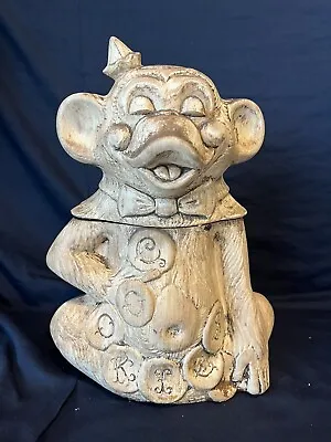 Vintage Monkey Cookie Jar 1960 Treasure Craft • $47.50