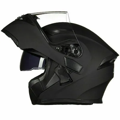 Motorcycle Helmet Bluetooth Headset Speaker Dual Visor Full Face DOT Street Bike • $98.99