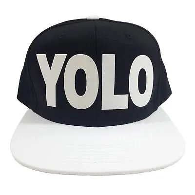 $18.99 • Buy YOLO (YOU ONLY LIVE ONCE) YOLO Flock Iron-on Letters Style Snapback Cap Hat