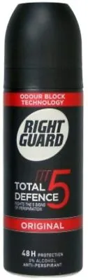 £5.68 • Buy 2 X Right Guard Total Defence 5 ORIGINAL Anti-Perspirant Deodorant Aerosol 150ml