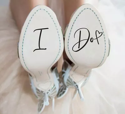 £3.39 • Buy I Do Wedding Shoe Stickers, I Do Decal, Wedding Shoes Decal, Bride Shoe Stickers