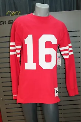 Mitchell And Ness NFL Name & Number Long Tee San Francisco 49ers Joe Montana New • £81.24