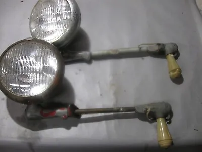 Two Old Unity Spotlights 1 28 Volt Military Rat Rod Quality • $22