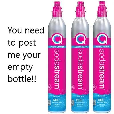 Quick Connect CO2 Refill For Your Empty Sodastream Bottle -Please Read Descript • £11.75