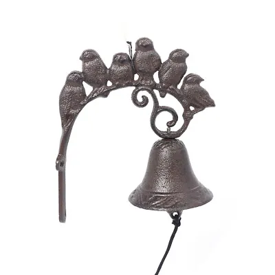 Cast Iron Door Bell Vintage Bird Bell Antique Decor Door Chime Wall Mounted NEW • $24.70