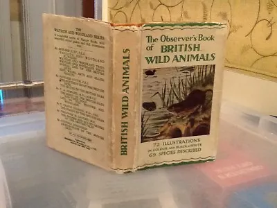 £19.99 • Buy Observers Book Of British Wild Animals 1941 ( Not In Look)