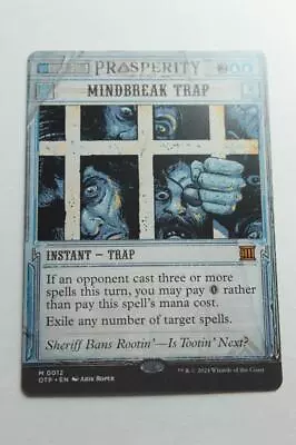 MTG Mindbreak Trap X1- Showcase-Breaking News-Near Mint • $33