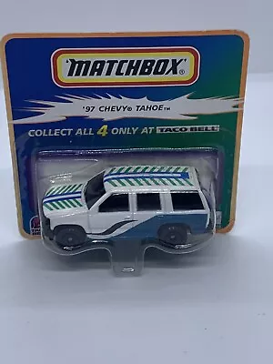 Matchbox Superfast Taco Bell ‘97 Chevy Tahoe. • $25