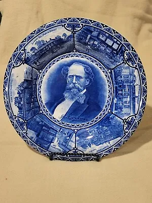 Rowland And Marsellus Souvenir Plate - 10  Rolled Edge - Charles Dickens • $15