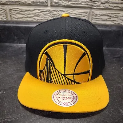 Golden State Warriors NBA Mitchell & Ness Snap Back Baseball Hat Cap Pre Owned • $12.99