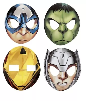 Marvel Avengers Hats/ Masks 8 Count Birthday Paper Mask Party Supplies  • $7.99