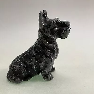 Cast Metal Scottie Terrier Painted Dog Figurine - Vintage 2 3/4  Tall • $19.99