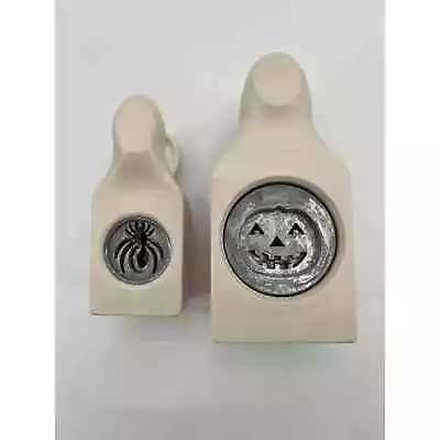 Martha Stewart Lot Of 2 Halloween Paper Punch Spider Jack O Lantern Pumpkin • $18