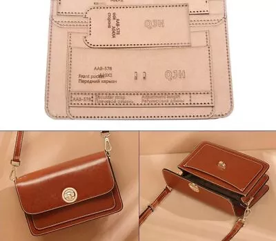 Shoulder Bag Leather Craft Template Sewing Pattern Kraft Paper/Acrylic DIY Craft • $34.28