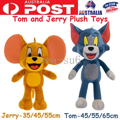 Cartoon Tom And Jerry Cat Mouse Plush Stuffed Dolls Toys Kids Birthday Gifts • $24.50