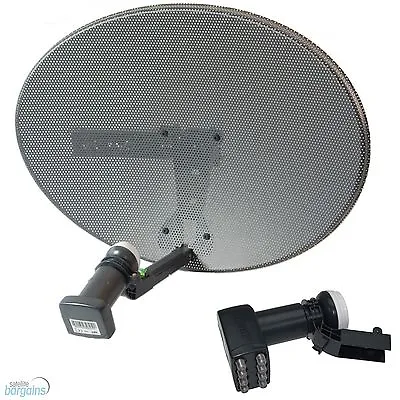 £48.99 • Buy New 60cm Zone 1 Sky Freesat Satellite Dish & MK4 Octo LNB For Sky + Plus HD Pvr