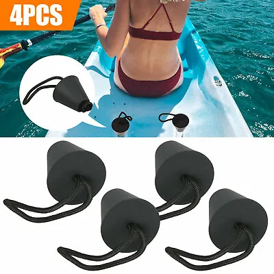 4Pcs Silicone Kayak Scupper Plug Kit Canoe Drain Holes Stopper Bung Accessories • $10.98