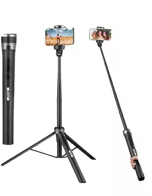 Eicaus 60” Selfie Stick Tripod With Wireless Remote  Cellphone Stand For Video  • $15.99