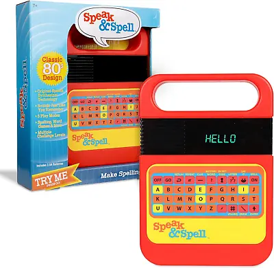Speak & Spell Electronic Game - Educational Learning Toy Spelling Games 80s 7+ • $30.86