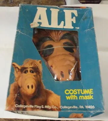 Vintage 1987 ALF Halloween Costume Collegeville Never Used Sz S TOT 3-4 YRS • $40.95