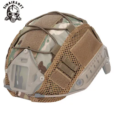 Tactical Military Camo Fast Helmet Cover Tool For Hunting Airsoft Headwear Army • £12.59