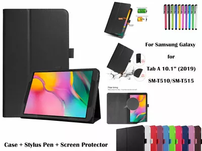 Folding Flip Leather Cover Case For Samsung Galaxy Tab A 10.1(2019) T510/T515 • $15.99