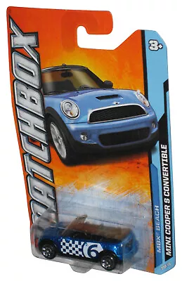 Matchbox MBX Beach (2011) Blue Mini Cooper S Convertible Toy Car 13/120 • $33.98