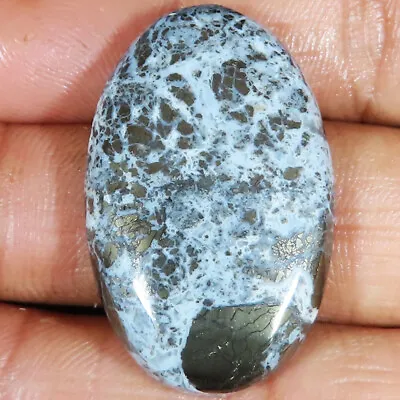 65.40 Cts 100% Natural Marcasite Oval Cabochon Loose Gemstone 23x36x7 Mm NM-74 • £8.59